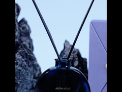 Винтажный элегантный декоративный диффузор из стеклянной бутылки 100 мл с подарочной коробкой для палочек