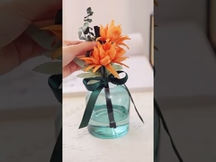 AROMA HOME Flower Fiber Stick Стеклянная бутылка 400 мл Круглый тростниковый диффузор с подарочной коробкой