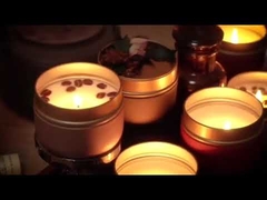 Ароматическая банка из сушеных цветов, ароматическая свеча ручной работы, свадебные подарки