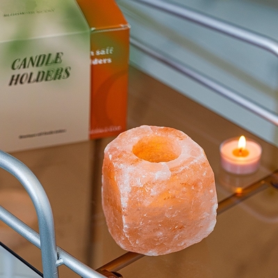Лампа утеса Кристл ароматерапии каменная установила держатель для свечи 4 Tealight для свадьбы