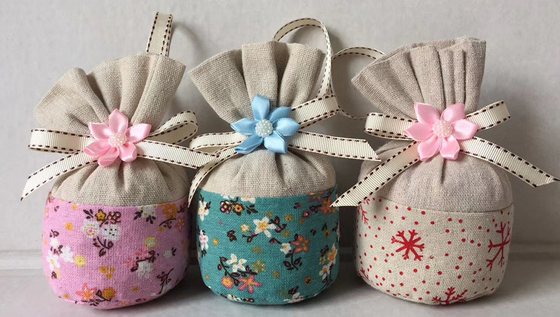 Diy душило саше комнаты мешки проветривают саше Freshener для спальни