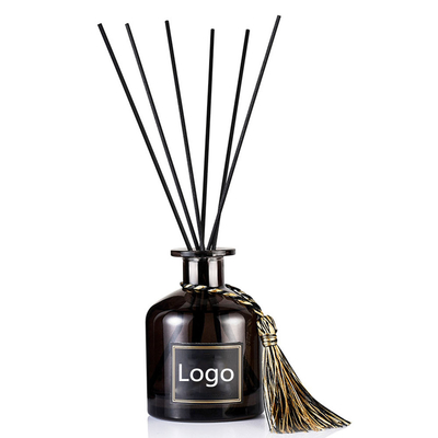 Бутылка 50ml отражетеля Reed деревянного ротанга благоуханием крышки черная с ручкой