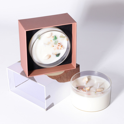 Custom Private Label Luxury Glass Jar 2 Фитиль Ароматизированные свечи Свадебные подарки