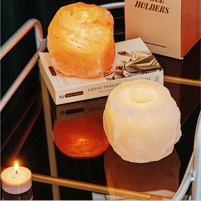 Кристл камень орнаментирует лампу утеса установило держатель для свечи 4 Tealight
