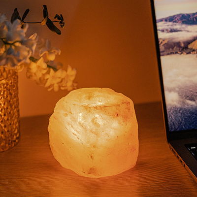 Лампа утеса Кристл ароматерапии каменная установила держатель для свечи 4 Tealight для свадьбы