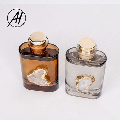 Отражетель 180ML Reed янтарным благоуханием Кристл стеклянной бутылки серого цвета бездымный для дома