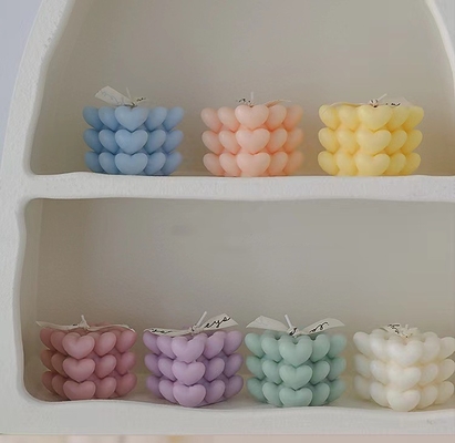 Творческое свечей куба изготовленного на заказ Rubik любов крытое надушенное Handmade