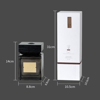Отражетель 500ml Reed благоуханием квадрата роскошный черный стеклянный домашний на праздник
