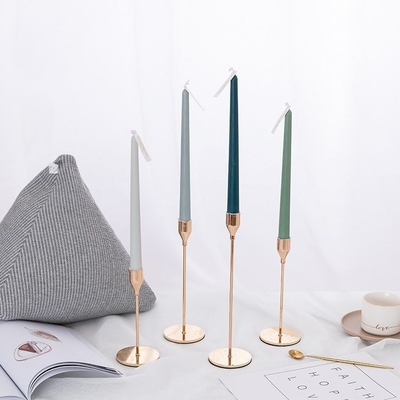 Воск обедающего конусности Handmade бездымного цвета градиента высокорослый душил свечи с фитилями хлопка