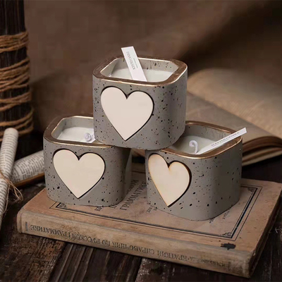 Teakwood душил всю естественную сою Votive свечи массажируют воск