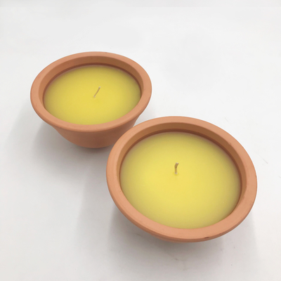 Крытые свечи сада Citronella глиняного горшка 7Oz для москитов