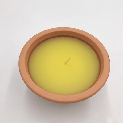 Крытые свечи сада Citronella глиняного горшка 7Oz для москитов