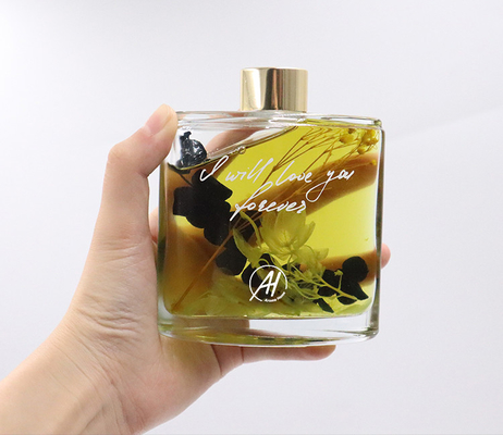 Подарок бутылки квадрата отражетеля 180ml Reed ароматности роскошный установил с белой коробкой