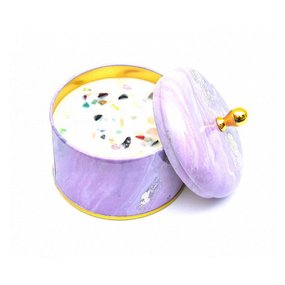 Handmade надушенная свеча 100ml 250ml жестяной коробки металла воска сои